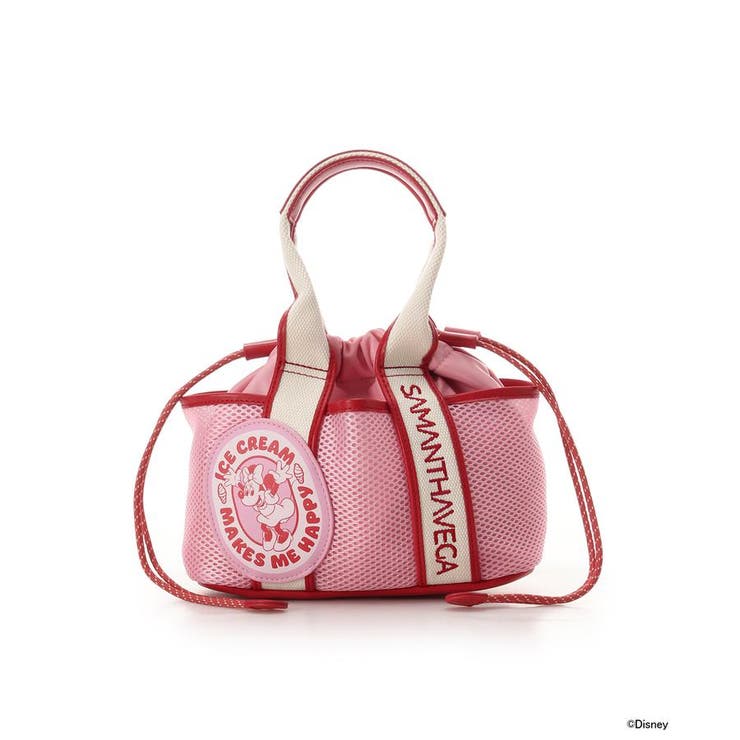 ピンク | 「ミッキーマウス＆フレンズ」ロゴテープハンドバッグ（ミニーマウス） | SAMANTHAVEGA