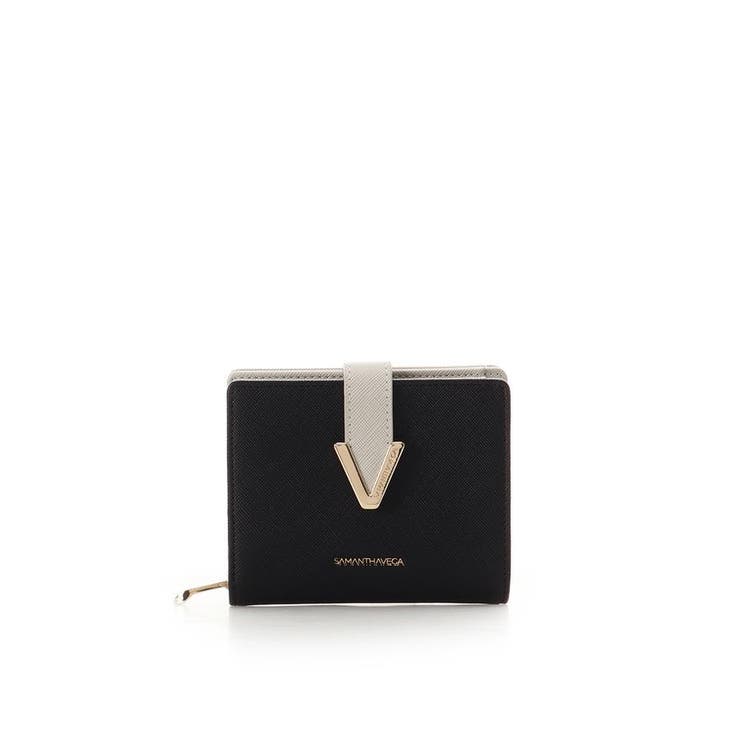 ブラック | Vカット折財布 | SAMANTHAVEGA