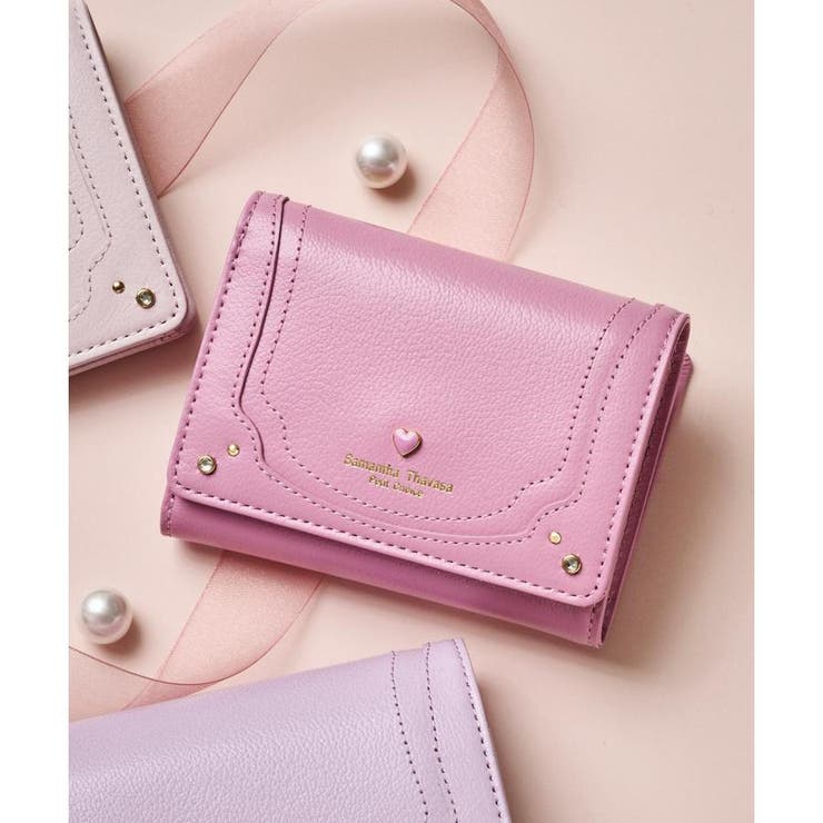 チェリーピンク | プチハート 折財布 | Samantha Thavasa Petit Choice