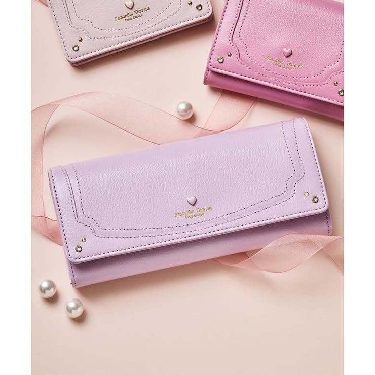 ラベンダー | プチハート 長財布 | Samantha Thavasa Petit Choice