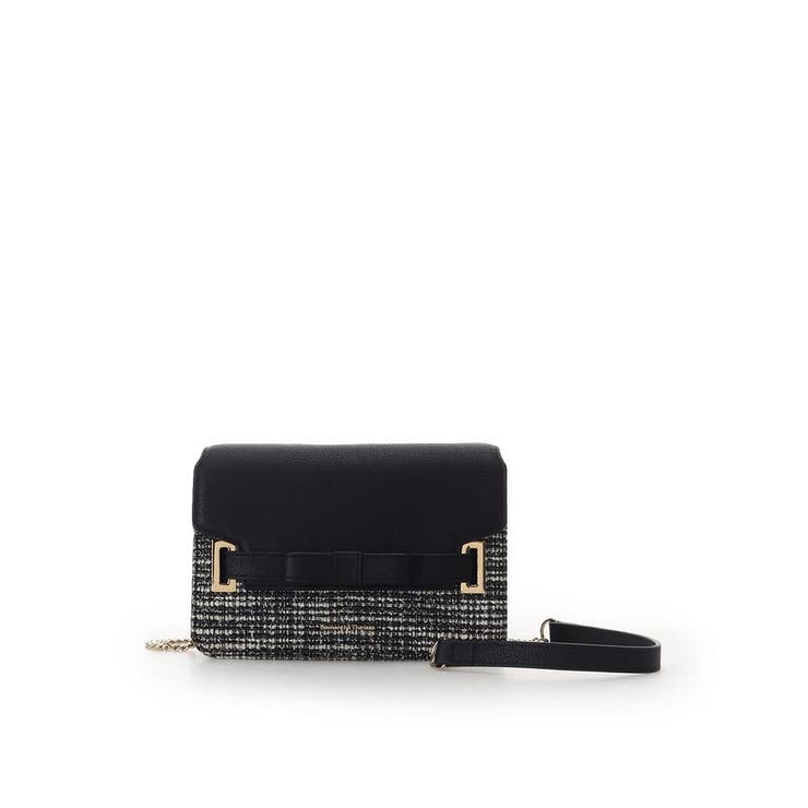 ブラック | ループツイードデザイン エムシュシュⅢ ショルダーバッグ | Samantha Thavasa