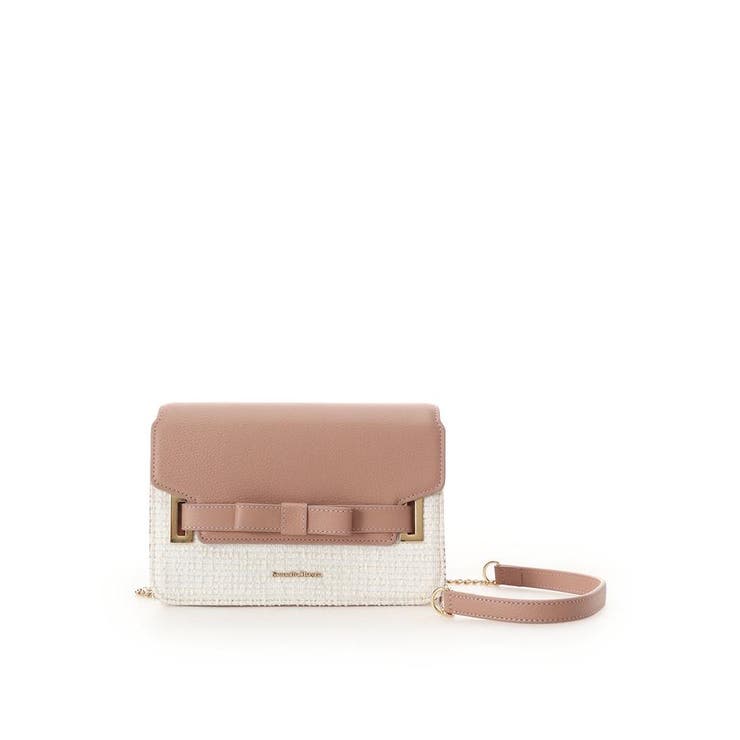 ピンクベージュ | ループツイードデザイン エムシュシュⅢ ショルダーバッグ | Samantha Thavasa