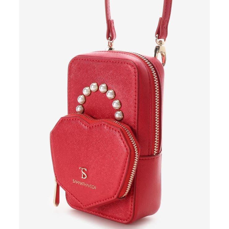 ハートパールスマホショルダーバッグ[品番：STJW0012524