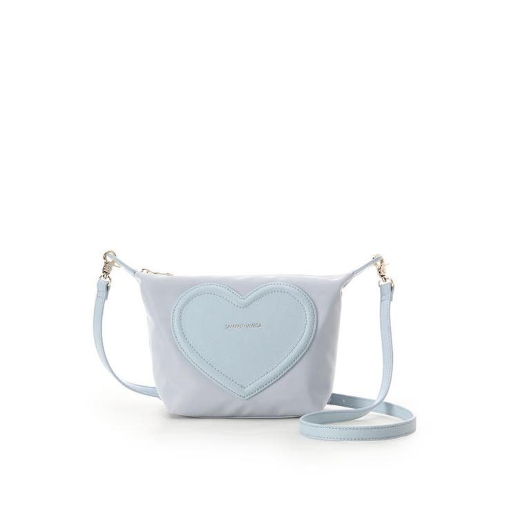 ライトブルー | フロントハートナイロンショルダーバッグ | SAMANTHAVEGA