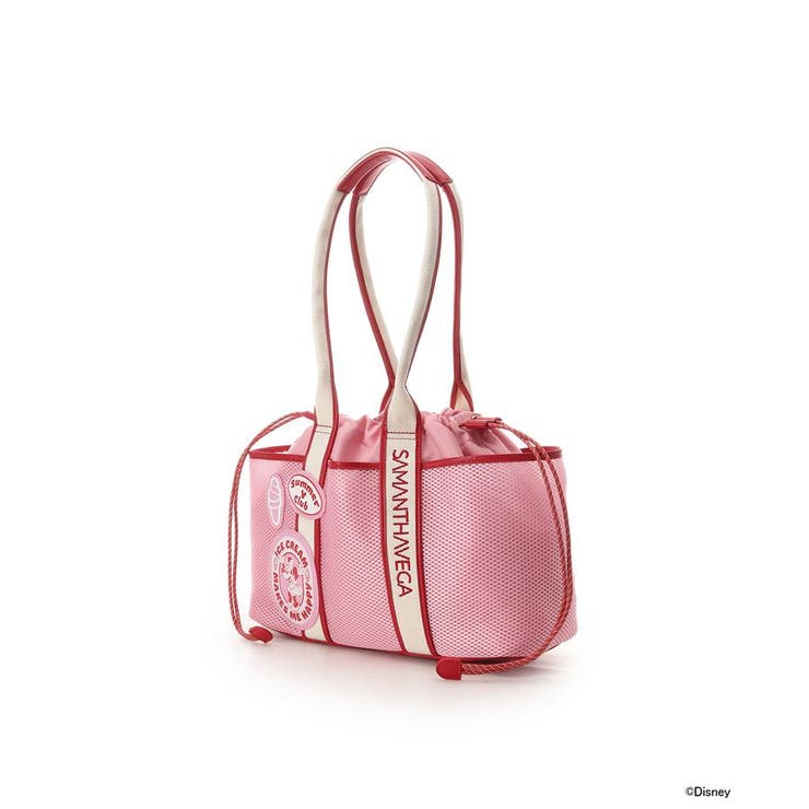 「ミッキーマウス＆フレンズ」ロゴテープトートバッグ（ミニーマウス） | SAMANTHAVEGA | 詳細画像1 