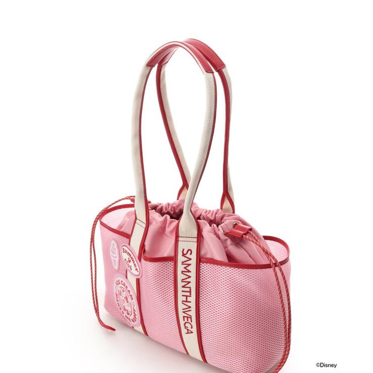 「ミッキーマウス＆フレンズ」ロゴテープトートバッグ（ミニーマウス） | SAMANTHAVEGA | 詳細画像2 