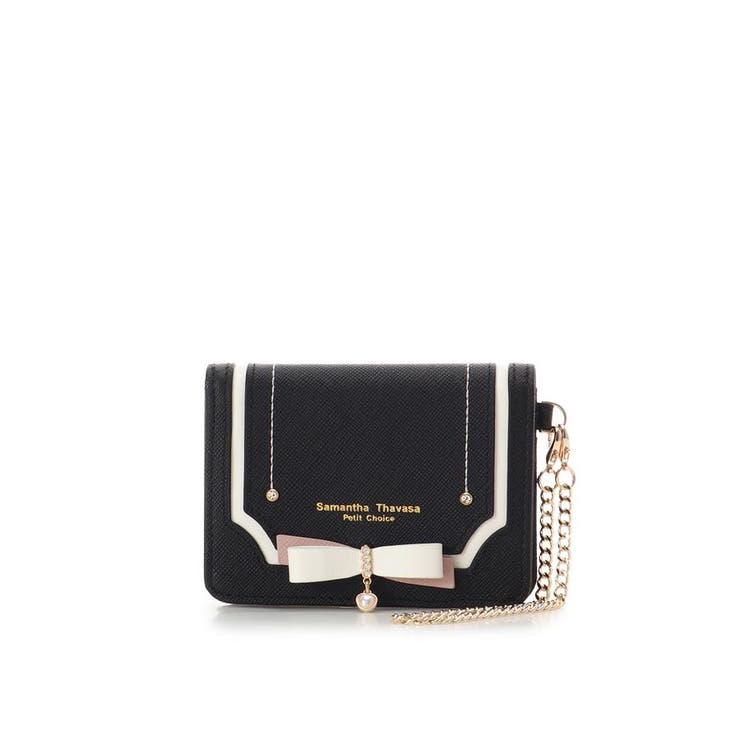 バイカラーリボン パスケース | Samantha Thavasa Petit Choice | 詳細画像1 