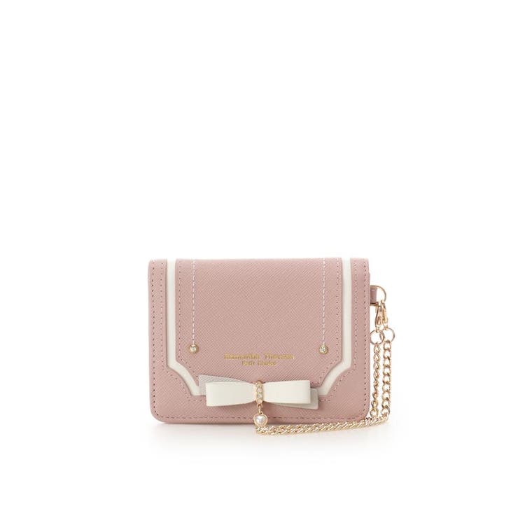 ピンク | バイカラーリボン パスケース | Samantha Thavasa Petit Choice