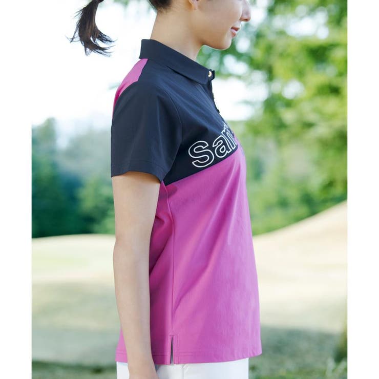 バイヤススポーティーハーフジップポロシャツ | Samantha GOLF | 詳細画像12 