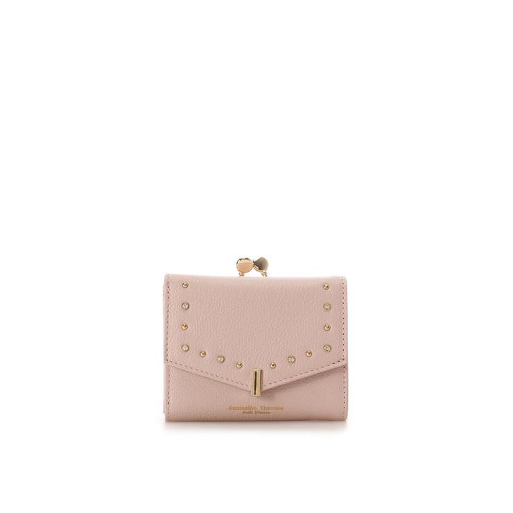 ピンク | ゴールドスタッズ 折財布 | Samantha Thavasa Petit Choice