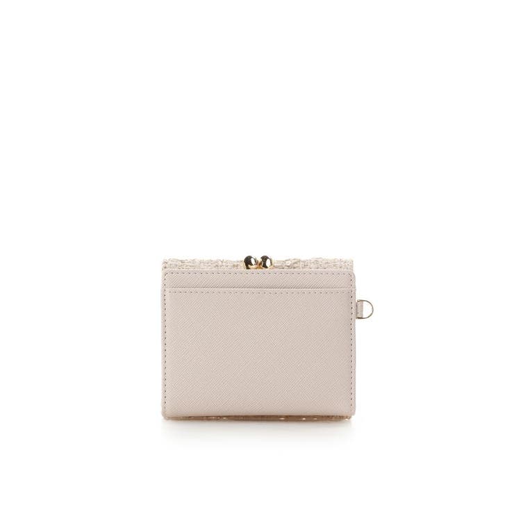 ツイードアクセントリボン折財布[品番：STJW0013720]｜SAMANTHAVEGA 