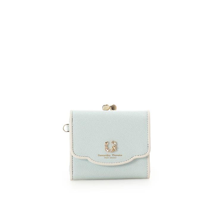 ライトブルー | フープラインビジュー 折財布 | Samantha Thavasa Petit Choice
