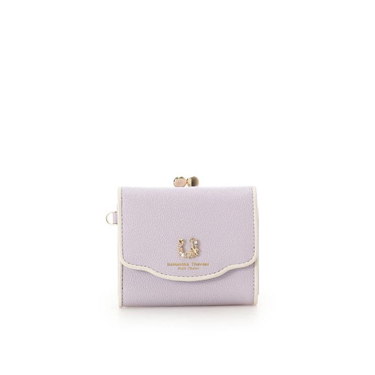 ラベンダー | フープラインビジュー 折財布 | Samantha Thavasa Petit Choice