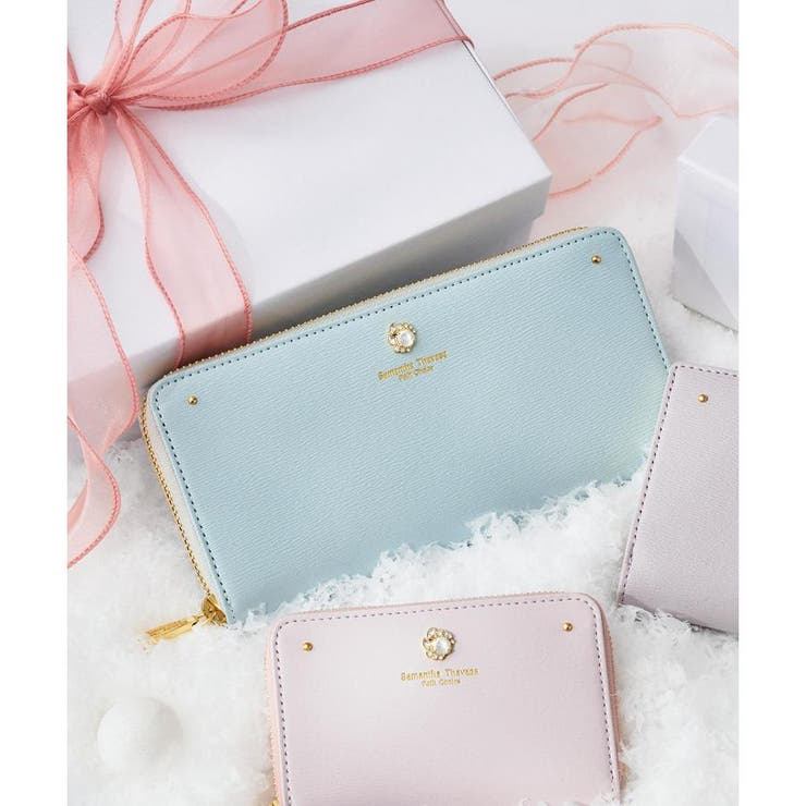 ミント | ビジュー 長財布 | Samantha Thavasa Petit Choice