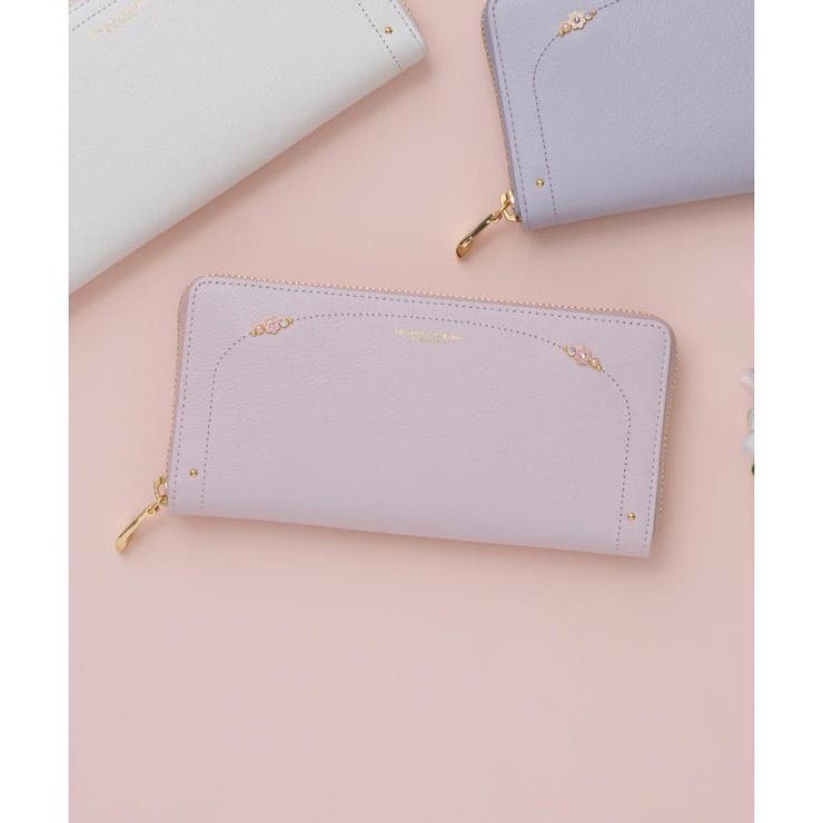 ピンク | フラワーパール 長財布 | Samantha Thavasa Petit Choice