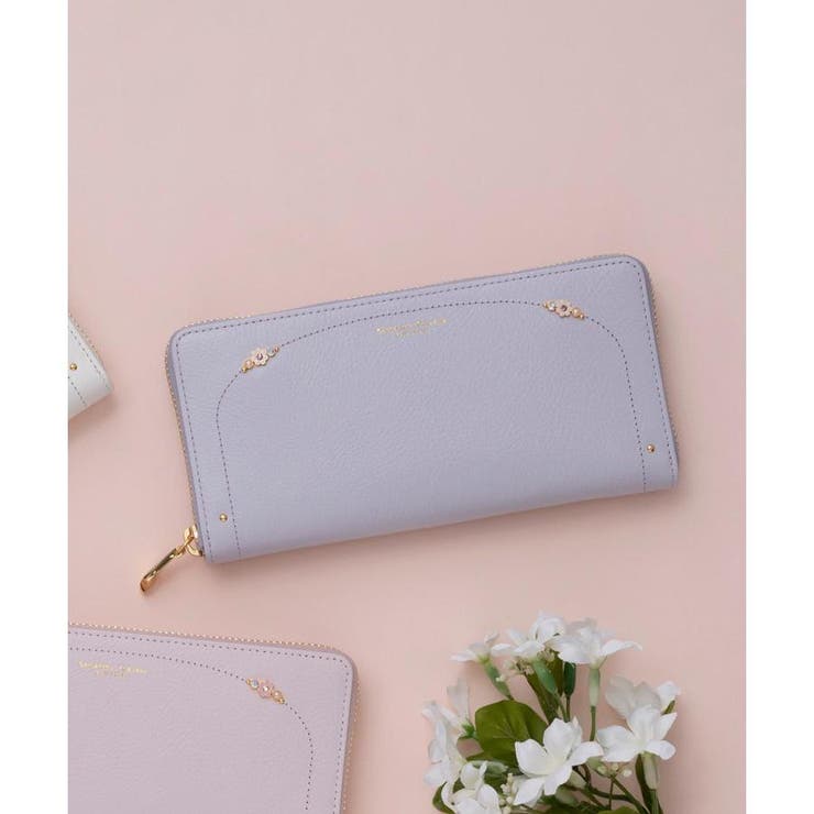 ラベンダー | フラワーパール 長財布 | Samantha Thavasa Petit Choice
