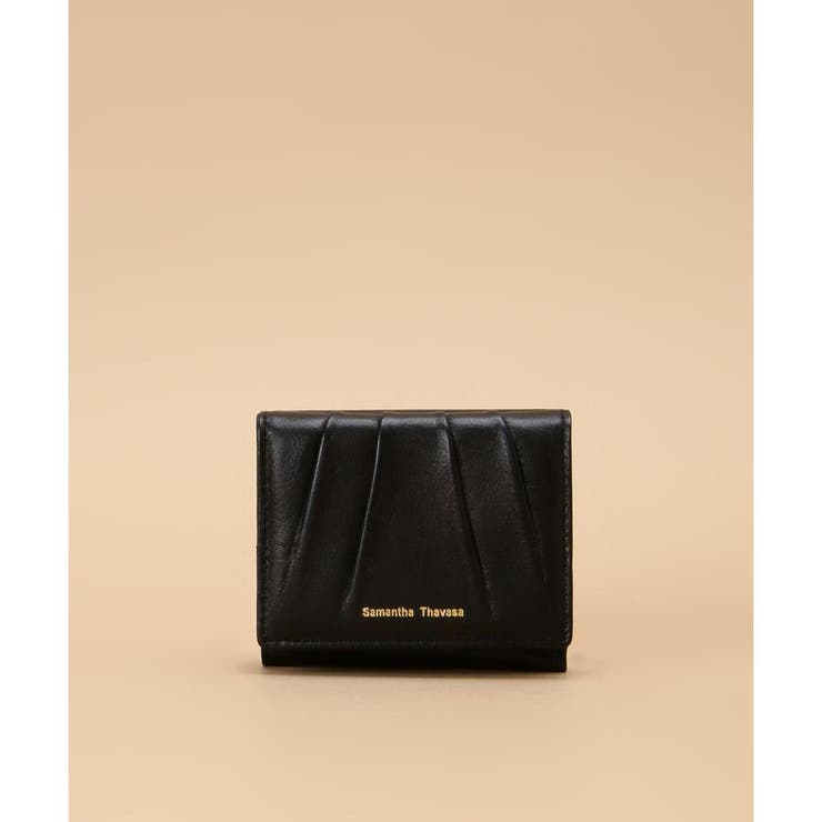 ブラック | タックデザイン 三つ折り財布 | Samantha Thavasa