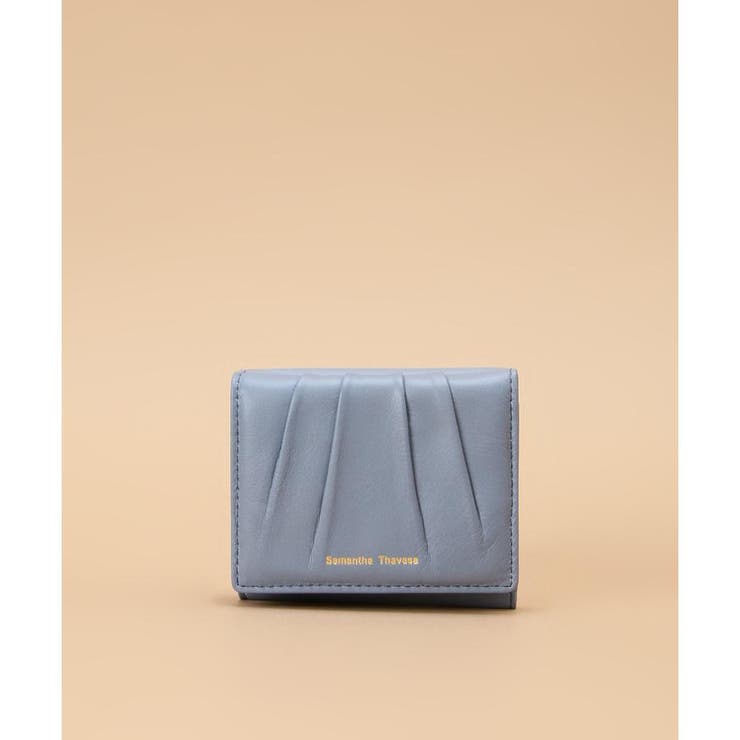 ライトブルー | タックデザイン 三つ折り財布 | Samantha Thavasa
