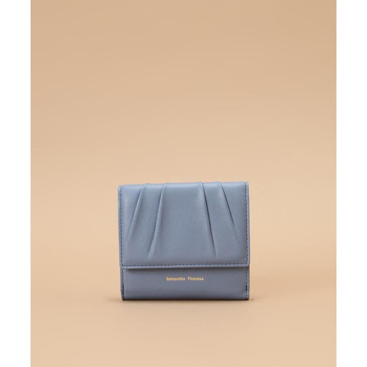 ライトブルー | タックデザイン 二つ折り財布 | Samantha Thavasa