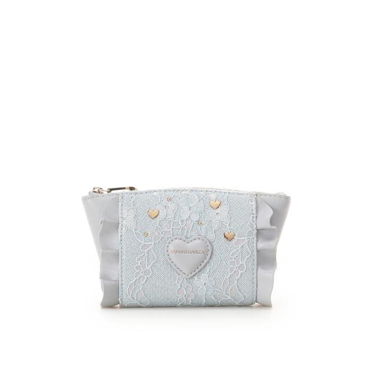 ライトブルー | レースハートベルトポーチ | SAMANTHAVEGA