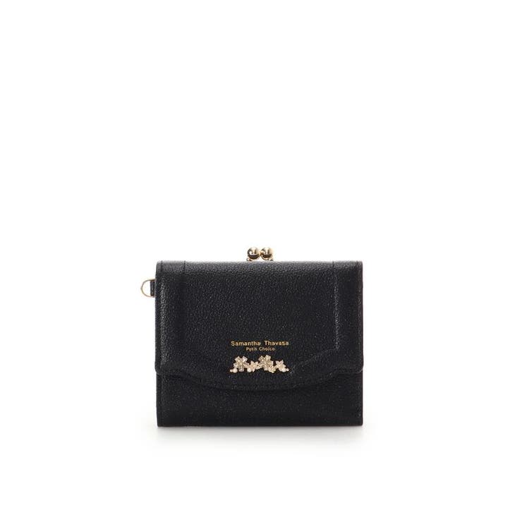 ラメフラワービジュー 折財布 | Samantha Thavasa Petit Choice | 詳細画像1 