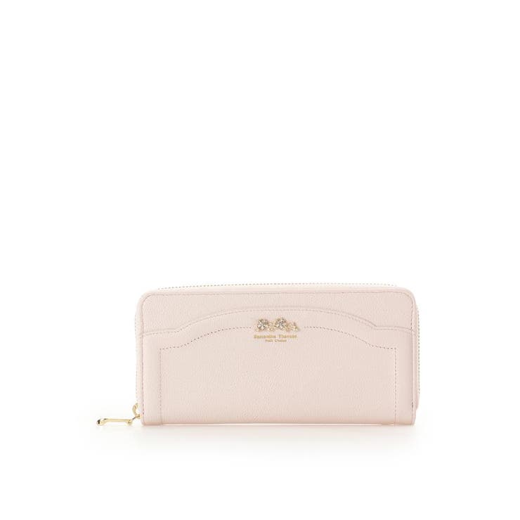 ピンク | ラメフラワービジュー 長財布 | Samantha Thavasa Petit Choice