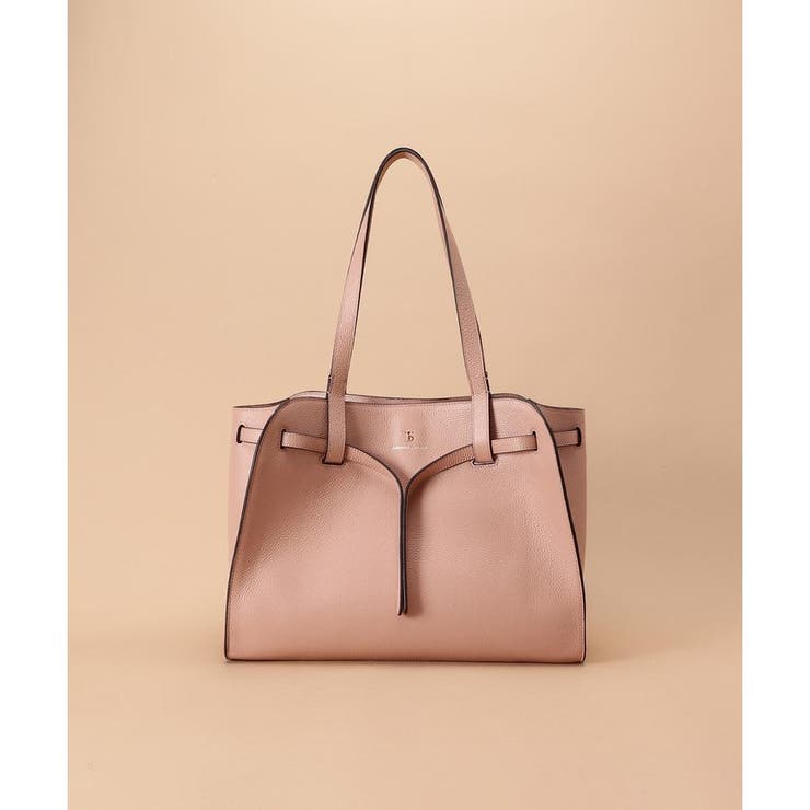 ピンクベージュ | ベルトデザイン トートバッグ大サイズ | Samantha Thavasa