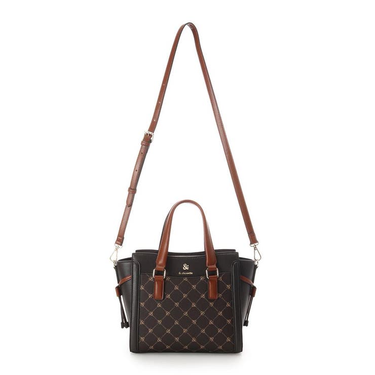 モノグラム バイカラーハンドバッグ | & chouette | 詳細画像14 