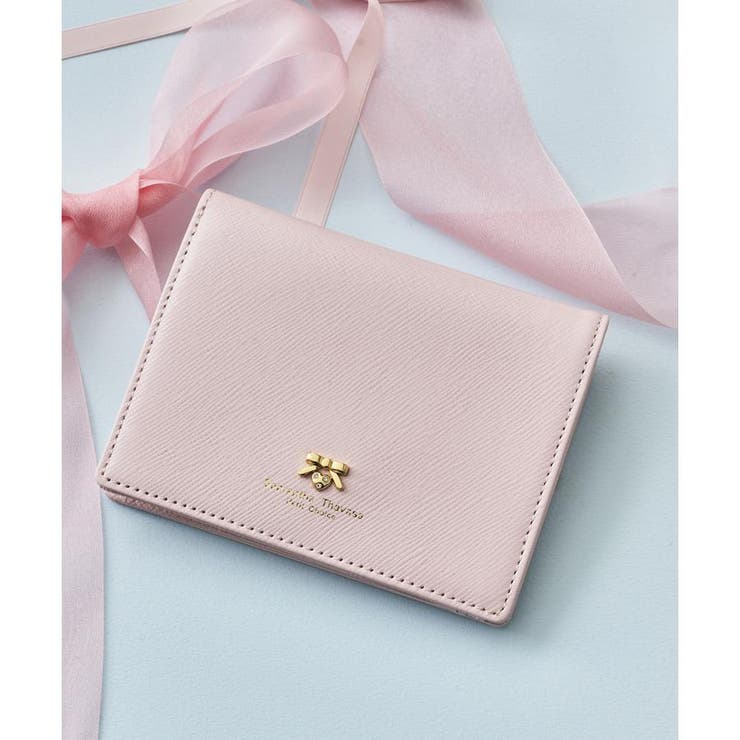 ピンク | プチリボン薄マチ折財布 | Samantha Thavasa Petit Choice