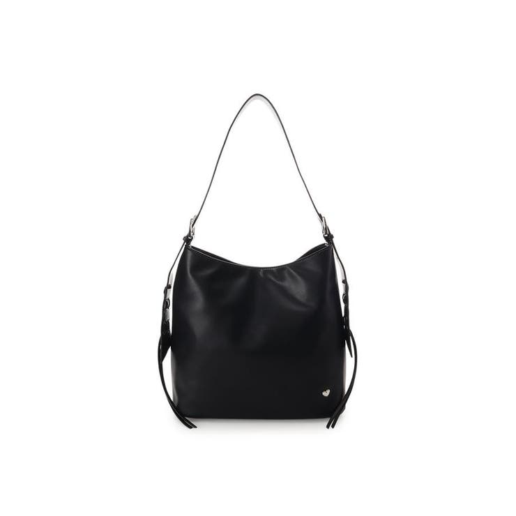 ブラック | ワイドベルトワンショルダーソフトバッグ | & chouette