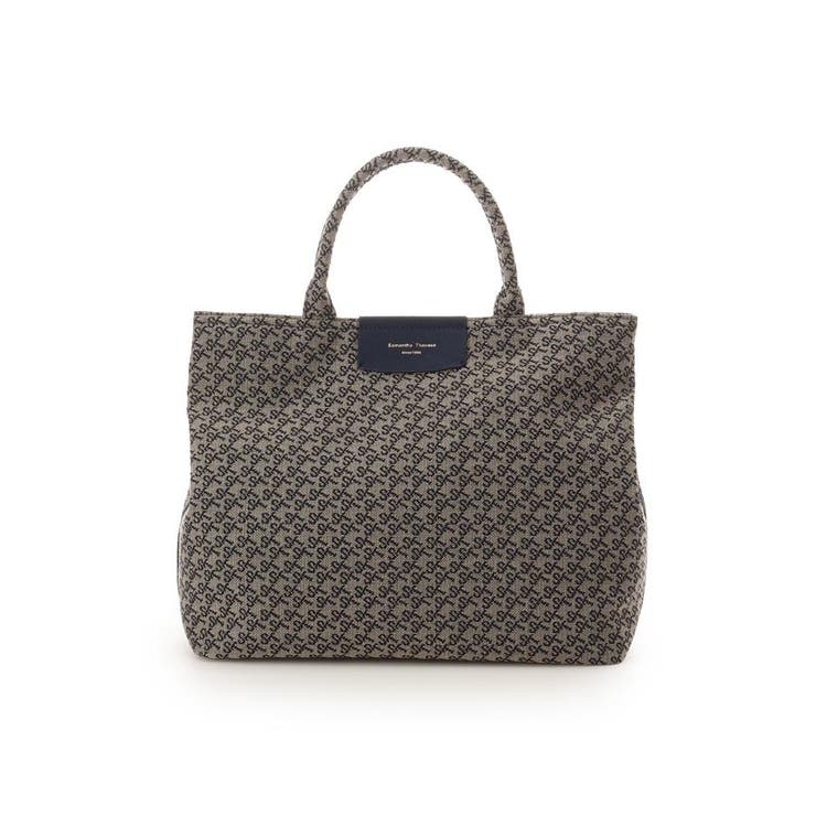 ネイビー | ST Jacquard ハンドバッグ | Samantha Thavasa