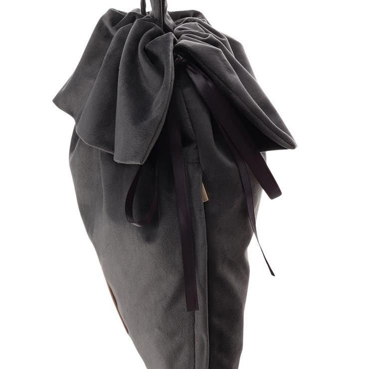 ベロア調 巾着トートバッグ | & chouette | 詳細画像6 