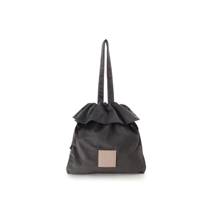 ベロア調 巾着トートバッグ | & chouette | 詳細画像1 