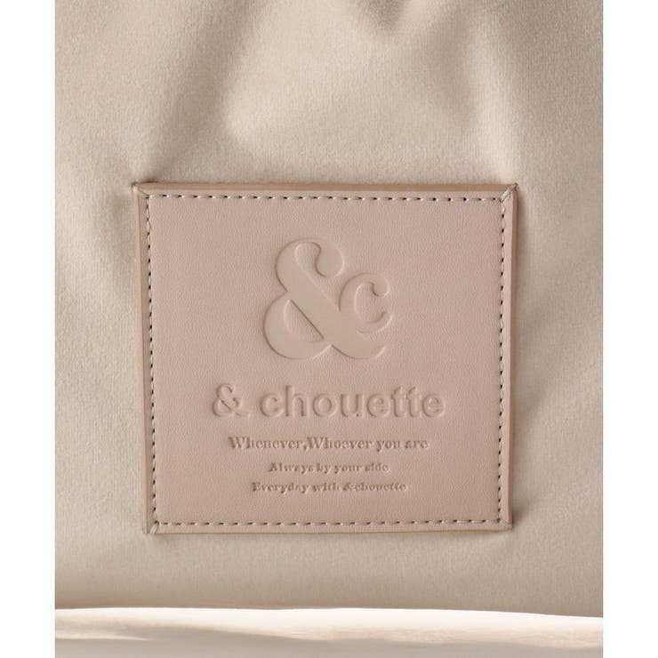 ベロア調 巾着トートバッグ | & chouette | 詳細画像12 