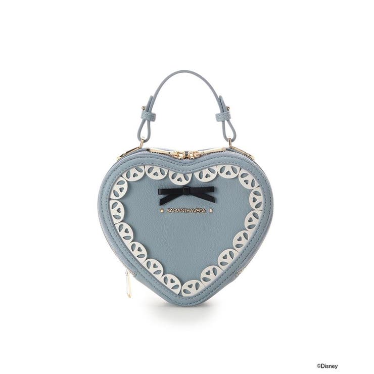 ライトブルー | 『ふしぎの国のアリス』コレクション「アリス」ハート型ショルダーバッグ | SAMANTHAVEGA