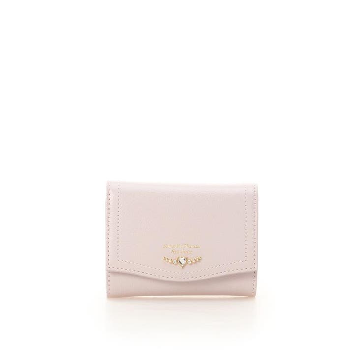 ピンク | クリアハートビジュー 折財布 | Samantha Thavasa Petit Choice