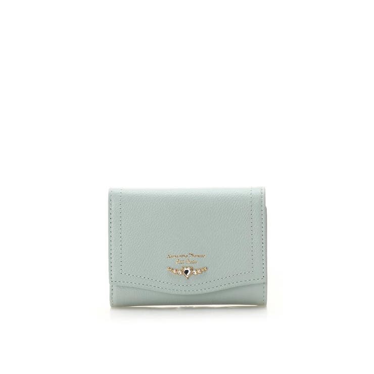 ミント | クリアハートビジュー 折財布 | Samantha Thavasa Petit Choice