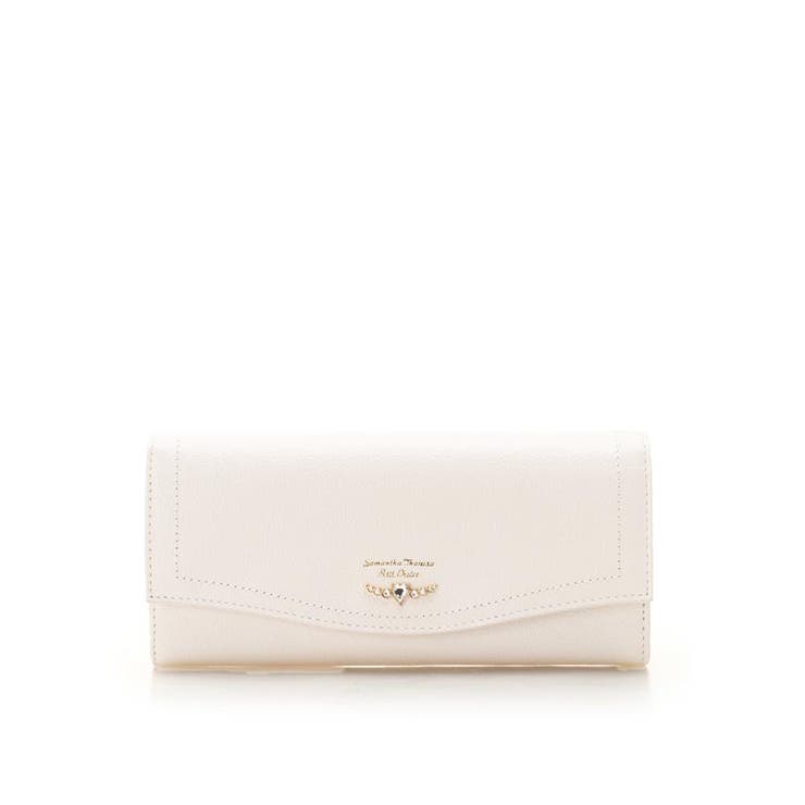オフホワイト | クリアハートビジュー 長財布 | Samantha Thavasa Petit Choice