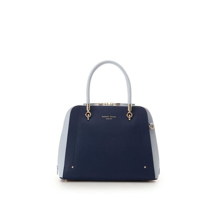ネイビー | 新アベクトワ バイカラー ハンドバッグ | Samantha Thavasa