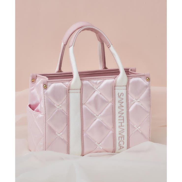 ピンク | ロゴテープリボン ハンドバッグ | SAMANTHAVEGA