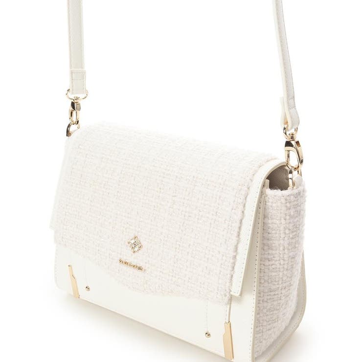 大人気!! SAMANTHAVEGA ツイードダイヤカットショルダーバッグ ツイードダイヤカットショルダーバッグ[品番：STJW0014141