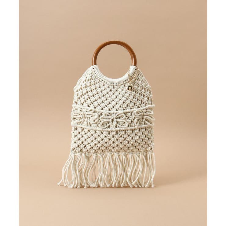 エクリュ | ウッドサークル ハンドルバッグ | Samantha Thavasa