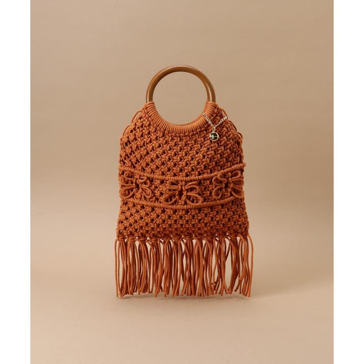 オレンジ | ウッドサークル ハンドルバッグ | Samantha Thavasa