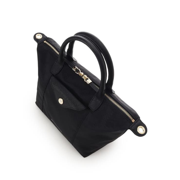 ナイロン×スプリットレザー カジュアルハンドバッグ | Samantha Thavasa | 詳細画像4 