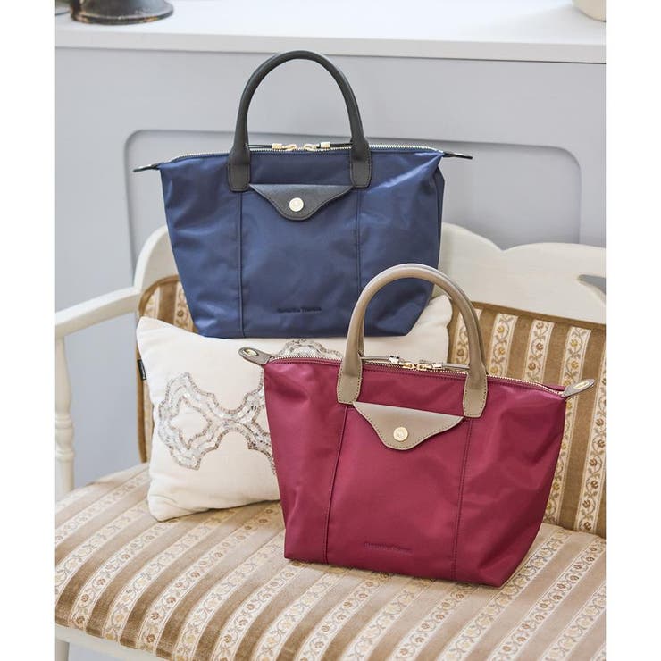 ナイロン×スプリットレザー カジュアルハンドバッグ | Samantha Thavasa | 詳細画像15 