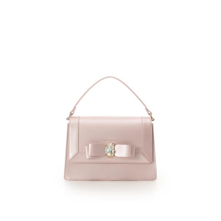 ピンク |  パールカラージュエルリボンショルダーバッグ | SAMANTHAVEGA
