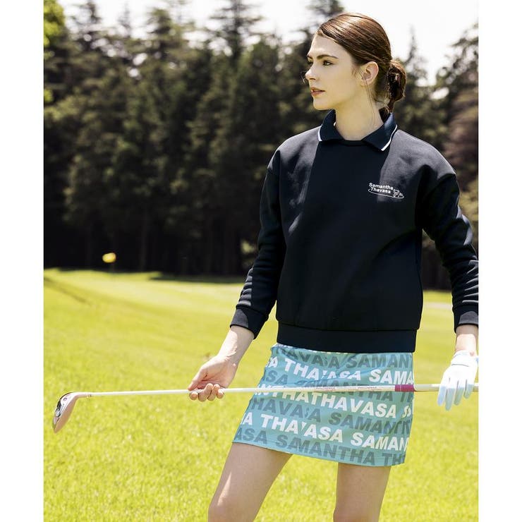 襟付き裏起毛プルオーバー | Samantha GOLF | 詳細画像13 