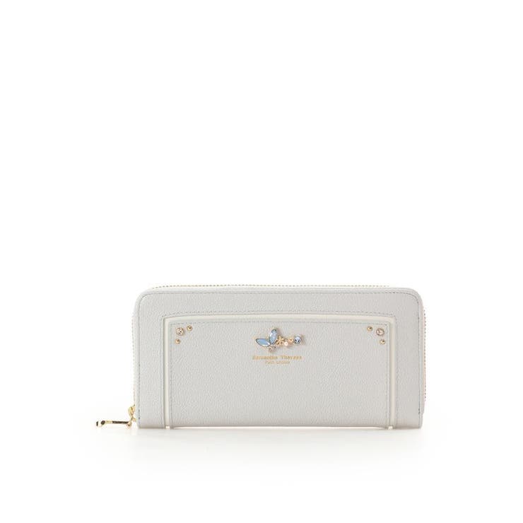 ライトブルー | バタフライビジュー 長財布 | Samantha Thavasa Petit Choice