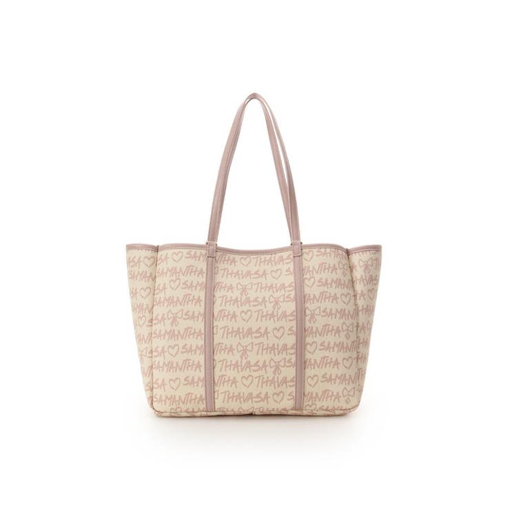 スクリッタ柄キャンバスデザイン合皮トートバッグ | Samantha Thavasa | 詳細画像8 