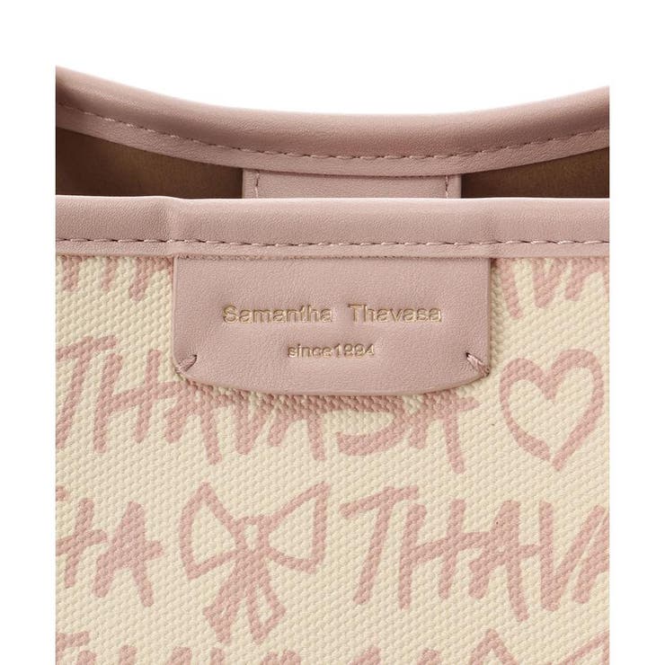 スクリッタ柄キャンバスデザイン合皮トートバッグ | Samantha Thavasa | 詳細画像11 